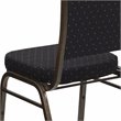 Flash Furniture Hercules Crown Back Banquet Stacking Chair in Black