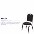 Flash Furniture Hercules Crown Back Banquet Stacking Chair in Black