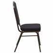 Flash Furniture Hercules Crown Back Banquet Stacking Chair in Black