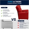 Flash Furniture Vinyl Upholstered Kids Recliner with Cup Holder in Red