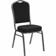 Flash Furniture Hercules Banquet Stacking Chair in Silver Vein Metal