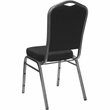 Flash Furniture Hercules Banquet Stacking Chair in Silver Vein Metal