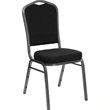 Flash Furniture Hercules Banquet Stacking Chair in Silver Vein Metal