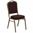 Flash Furniture Hercules Banquet Stacking Chair in Burgundy