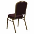Flash Furniture Hercules Banquet Stacking Chair in Burgundy