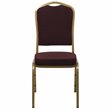Flash Furniture Hercules Banquet Stacking Chair in Burgundy