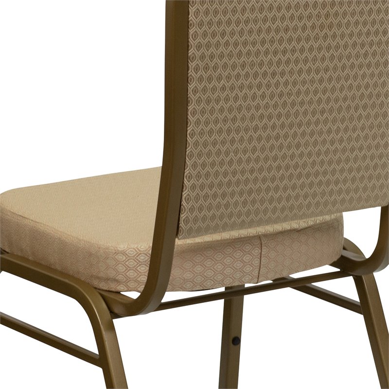 Flash Furniture Hercules Banquet Stacking Chair in Beige
