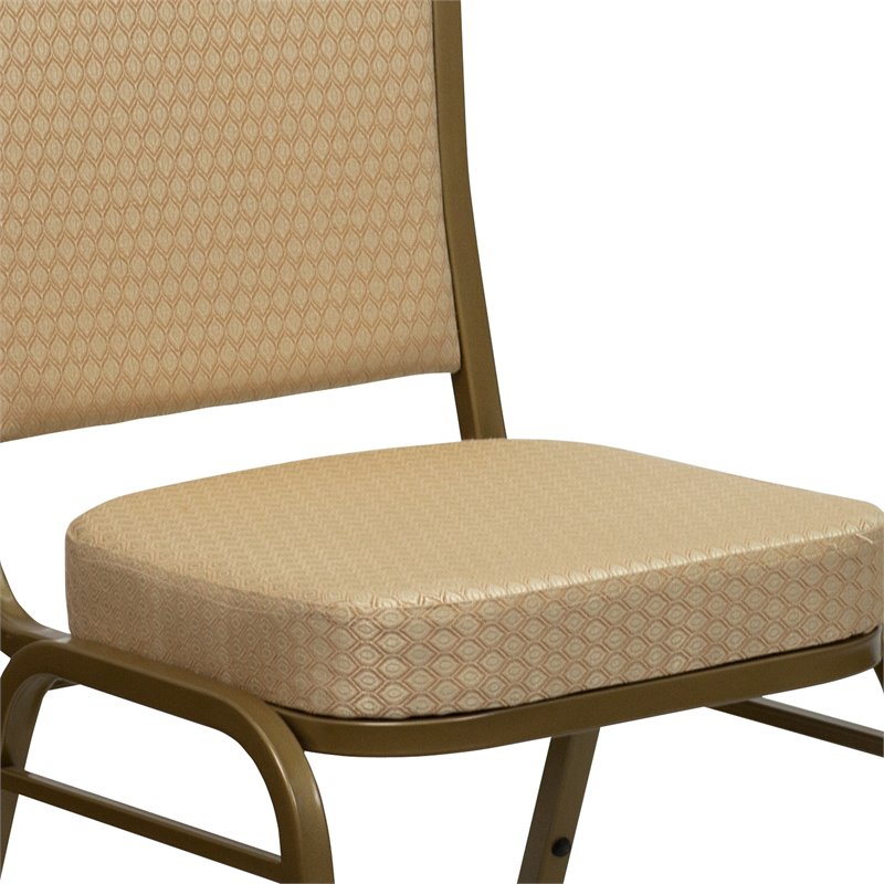 Flash Furniture Hercules Banquet Stacking Chair in Beige