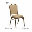 Flash Furniture Hercules Banquet Stacking Chair in Beige