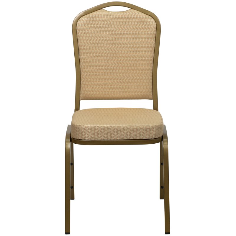 Flash Furniture Hercules Banquet Stacking Chair in Beige