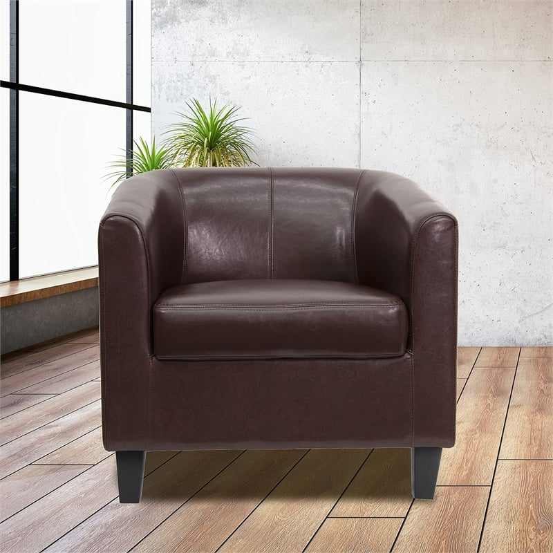 Flash Furniture Office Guest Chair in Brown