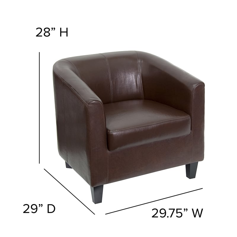 Flash Furniture Office Guest Chair in Brown