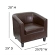 Flash Furniture Office Guest Chair in Brown