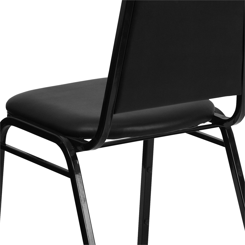 Flash Furniture Hercules Series Banquet Stacking Chair in Black