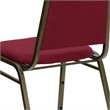 Flash Furniture Hercules Banquet Stacking Chair in Burgundy and Gold