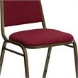 Flash Furniture Hercules Banquet Stacking Chair in Burgundy and Gold