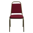 Flash Furniture Hercules Banquet Stacking Chair in Burgundy and Gold