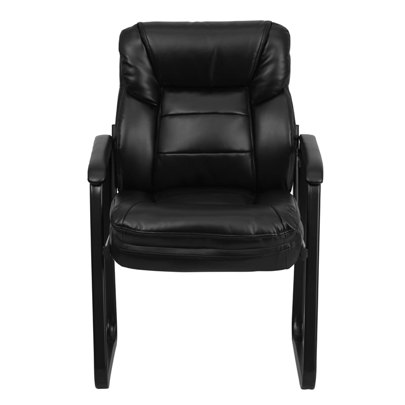 Flash Furniture Executive Side Office Guest Chair in Black