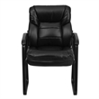 Flash Furniture Executive Side Office Guest Chair in Black