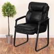 Flash Furniture Executive Side Office Guest Chair in Black