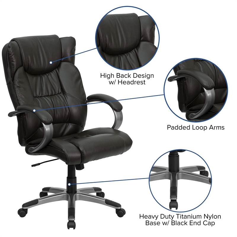 Flash Furniture Office Chair in Espresso Brown