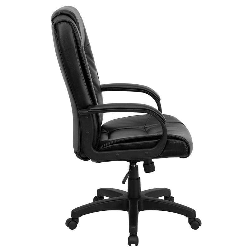 Flash Furniture Executive Office Chair with High Back in Black