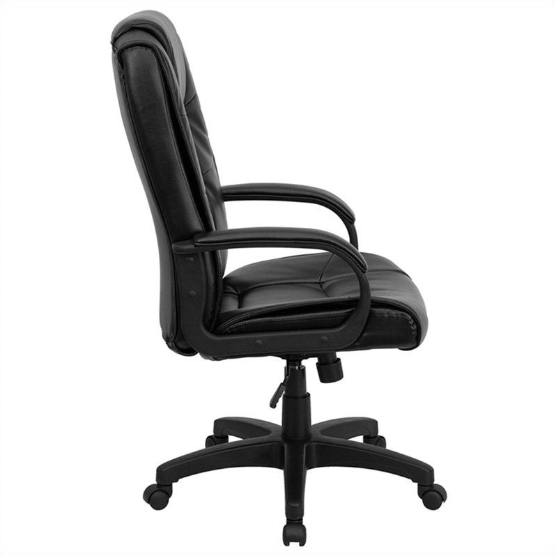 Flash Furniture Executive Office Chair with High Back in Black