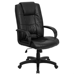 Flash Furniture Executive Office Chair with High Back in Black