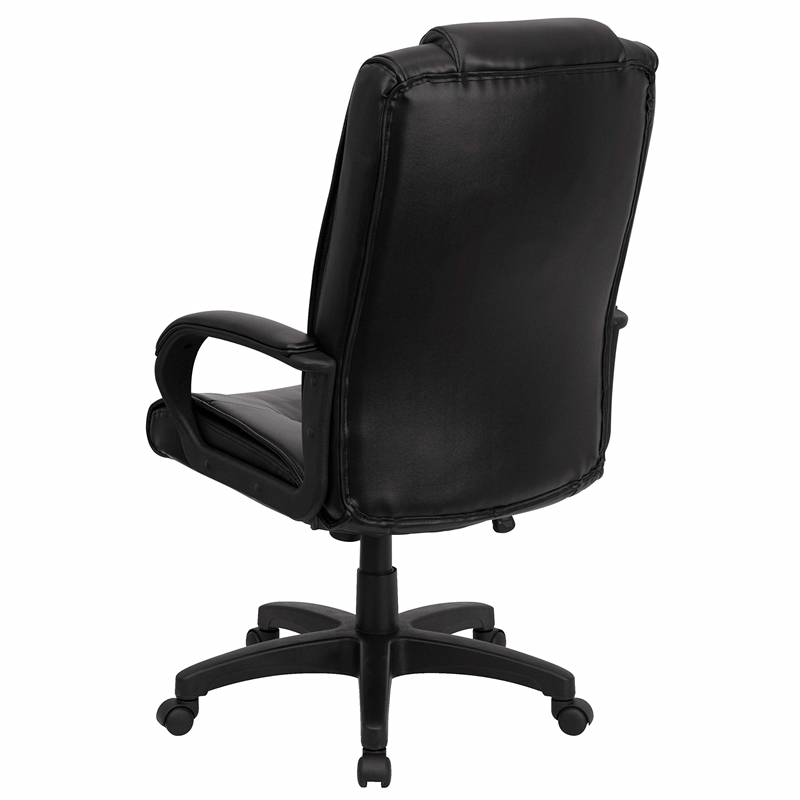 Flash Furniture Executive Office Chair with High Back in Black
