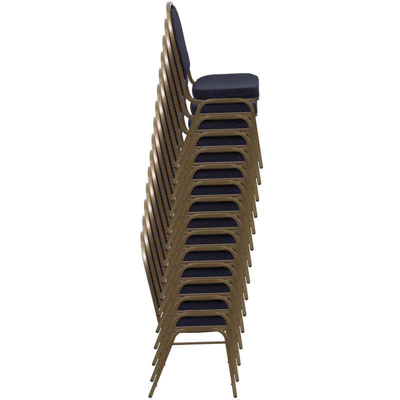 Flash Furniture Hercules Dome Back Banquet Stacking Chair in Blue