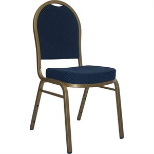 flash furniture hercules fabric upholstered dome back banquet stacking chair with gold frame