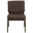 Flash Furniture Hercules Stacking Church Stacking Guest Chair in Brown