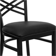 Flash Furniture Hercules Series Back Metal Dining Chair in Black