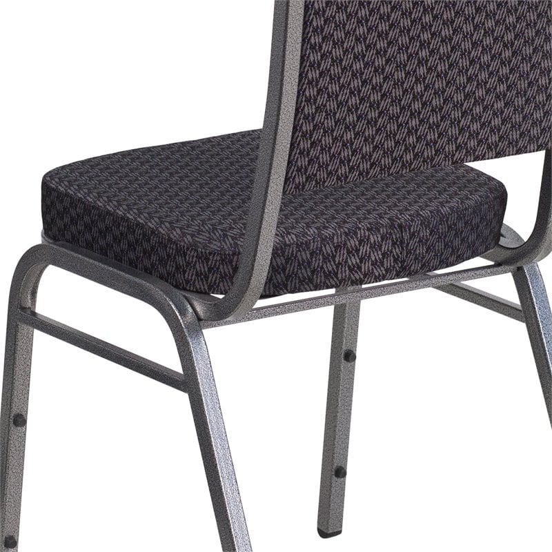 Flash Furniture Hercules Stacking Banquet Stacking Chair in Black