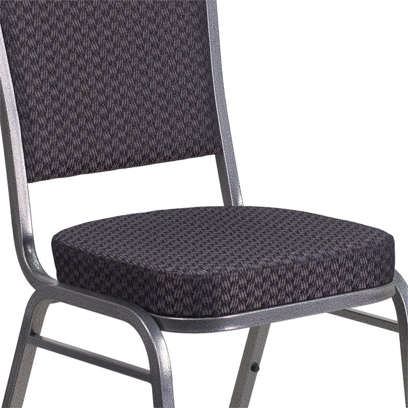Flash Furniture Hercules Stacking Banquet Stacking Chair in Black