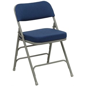 flash furniture hercules premium fabric padded metal triple braced folding chair
