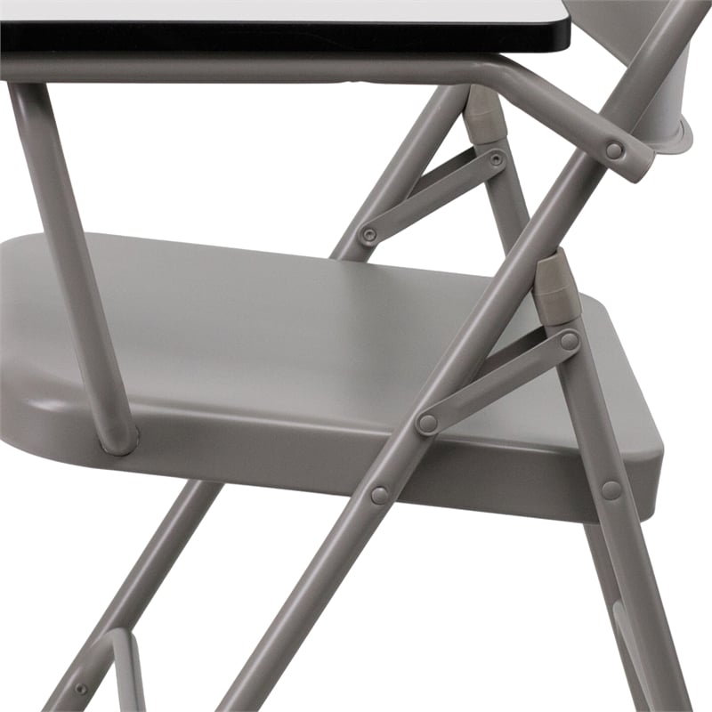 Flash Furniture Premium Steel Folding Chair with Left Hand Tablet Arm