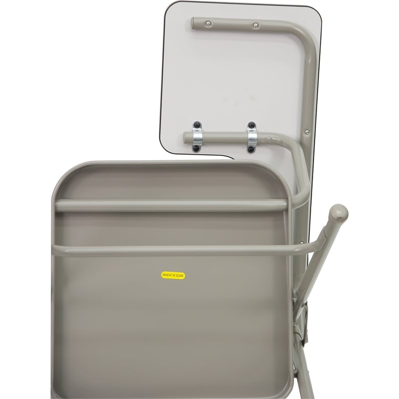 Flash Furniture Premium Steel Folding Chair with Left Hand Tablet Arm