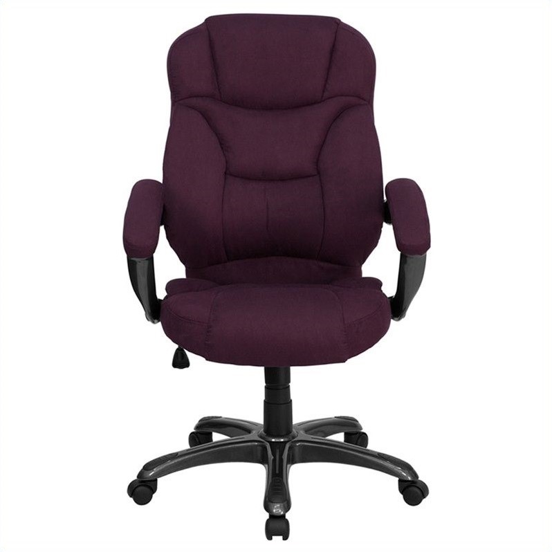 High Back Microfiber Upholstered Office Chair In G Go 725 Grpe Gg