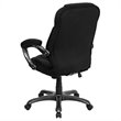 Flash Furniture High Back Upholstered Office Chair in Black