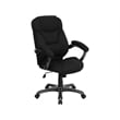 Flash Furniture High Back Upholstered Office Chair in Black