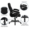 Flash Furniture High Back Upholstered Office Chair in Black
