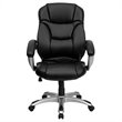 Flash Furniture High Back Black Leather Contemporary Office Chair