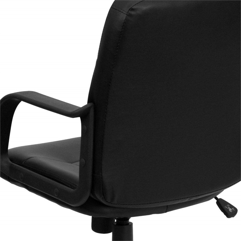 Flash Furniture Mid Back Glove Vinyl Executive Office Chair in Black