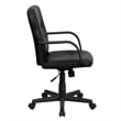 Flash Furniture Mid Back Glove Vinyl Executive Office Chair in Black