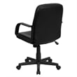 Flash Furniture Mid Back Glove Vinyl Executive Office Chair in Black