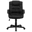Flash Furniture Mid Back Black Leather Office Chair