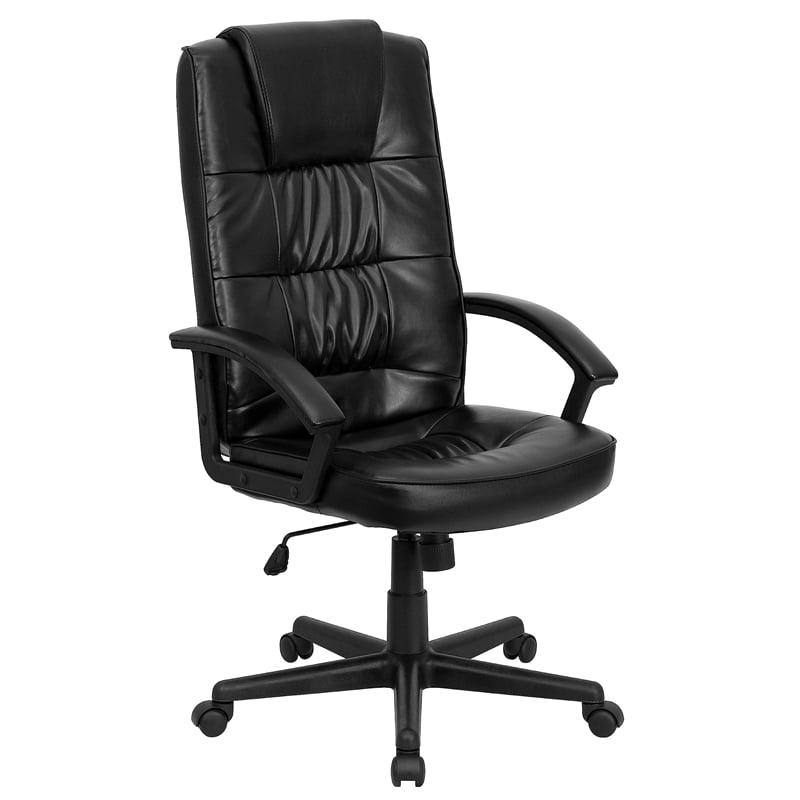 Flash Furniture Ergonomically Curved Office Chair in Black