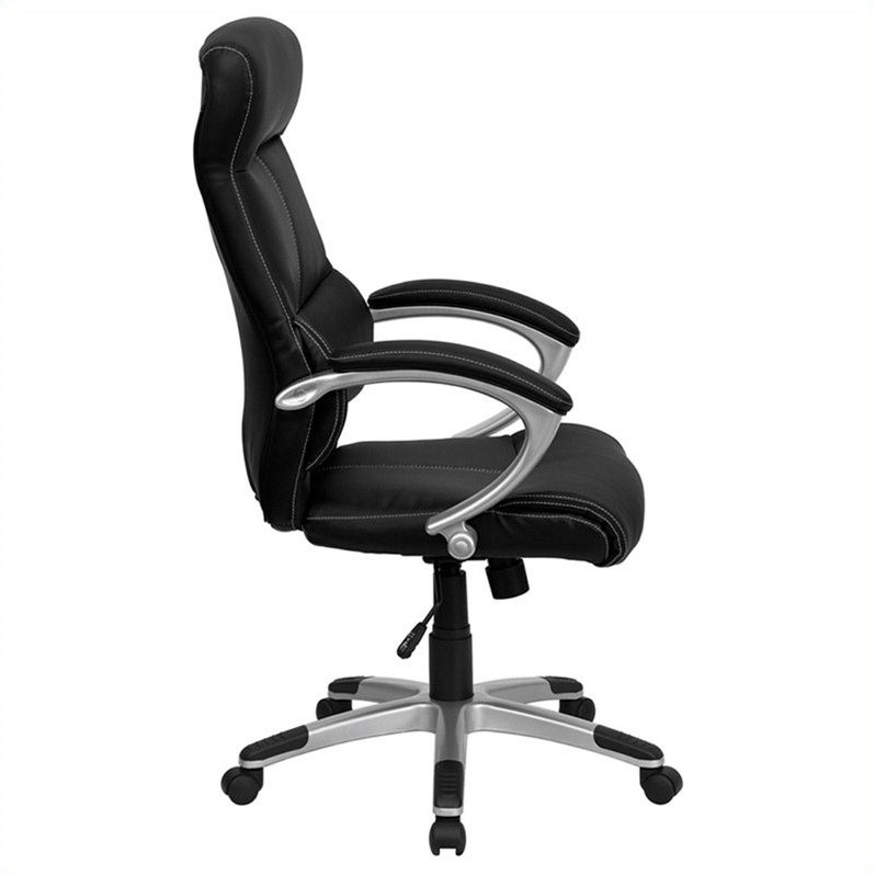 Flash Furniture High Back Executive Office Chair with Black Leather