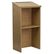 Flash Furniture Stand-Up Full Podium in Oak